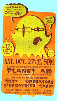 Planet Aid 10/27/01 poster